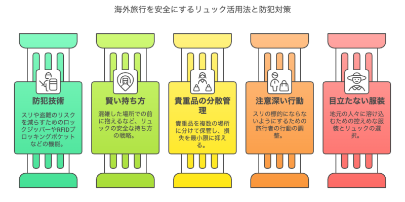 リュックの防犯対策