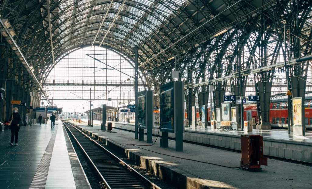 フランクフルトの駅